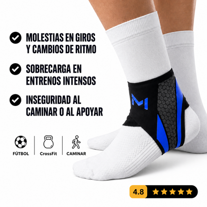 Tobillera de compresión y estabilidad avanzada